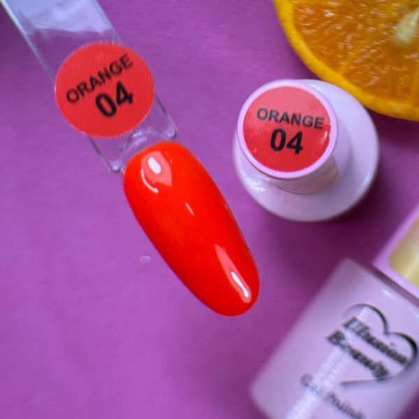 Esmalte semipermanente Orange 04 illusion beauty - 7ml