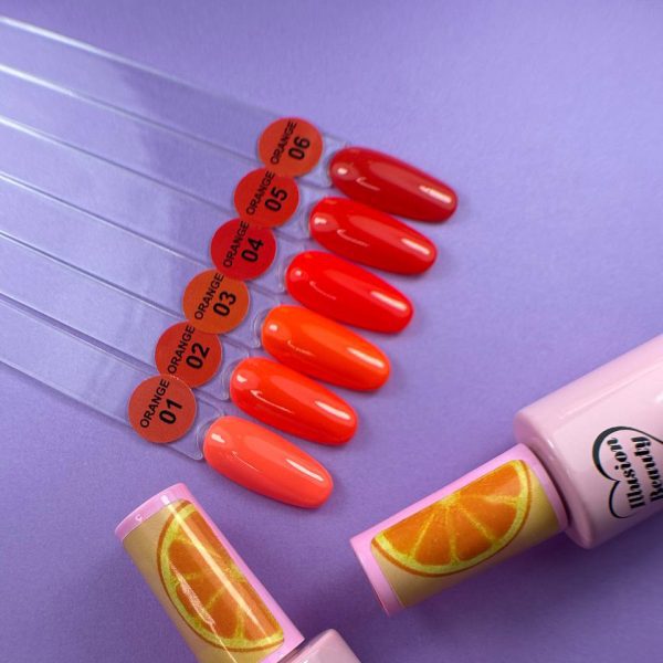 Esmalte semipermanente Orange 06 illusion beauty - 7ml - Imagen 3
