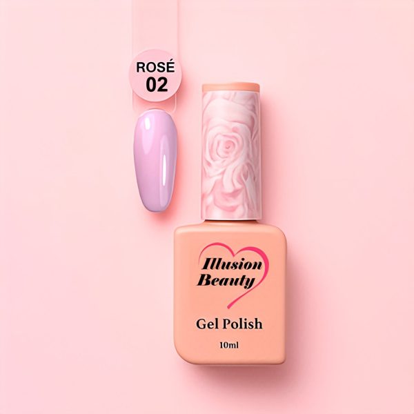 Esmalte semipermanente Rosé 02 illusion beauty - 10ml