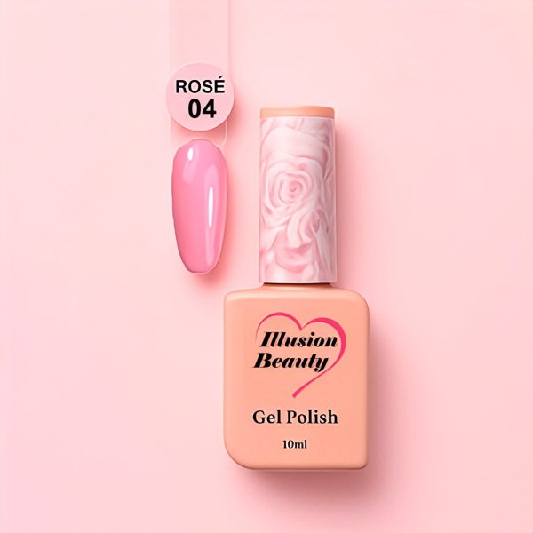 Esmalte semipermanente Rosé 04 illusion beauty - 10ml
