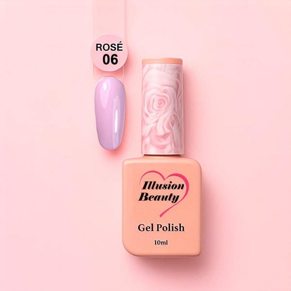 Esmalte semipermanente Rosé 06 illusion beauty - 10ml