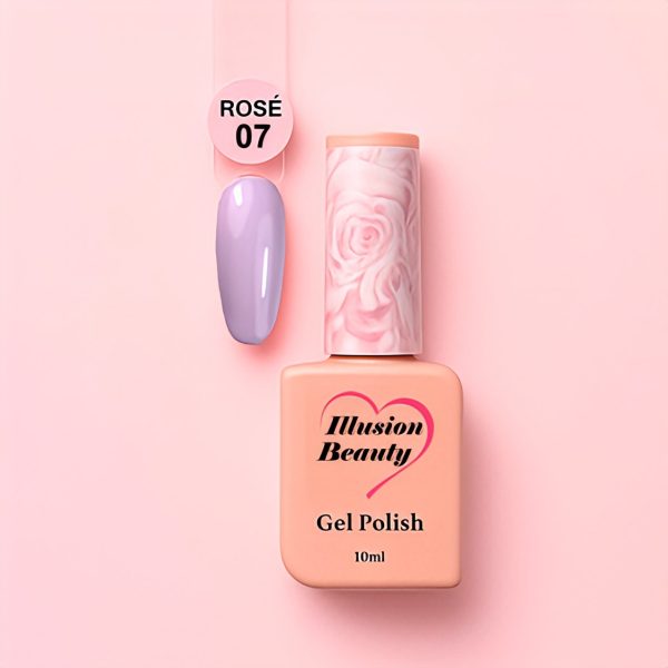 Esmalte semipermanente Rosé 07 illusion beauty - 10ml
