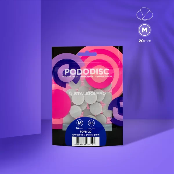 Esponjas buffer pulidoras desechables para el disco de pedicura PODODISC STALEKS PRO M (25 uds.) Staleks Pro SKU: PDFB-20
