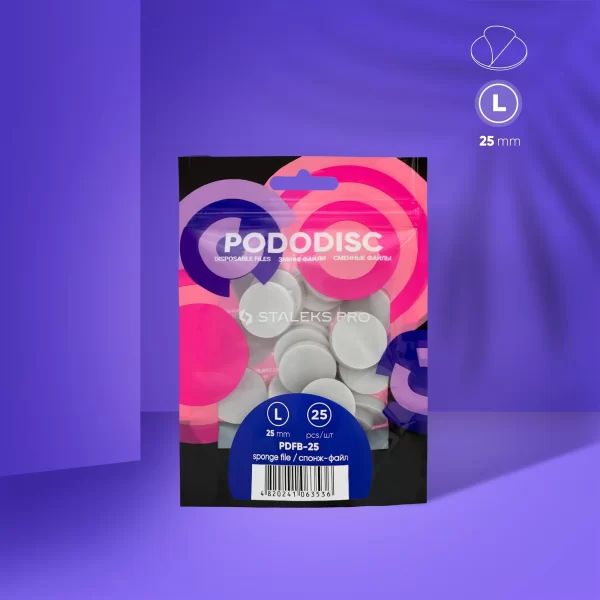 Esponjas buffer pulidoras desechables para el disco de pedicura PODODISC STALEKS PRO L (25 uds.) Staleks Pro SKU: PDFB-25