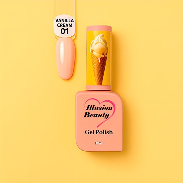 Esmalte semipermanente Vanilla Cream 01 illusion beauty - 10ml