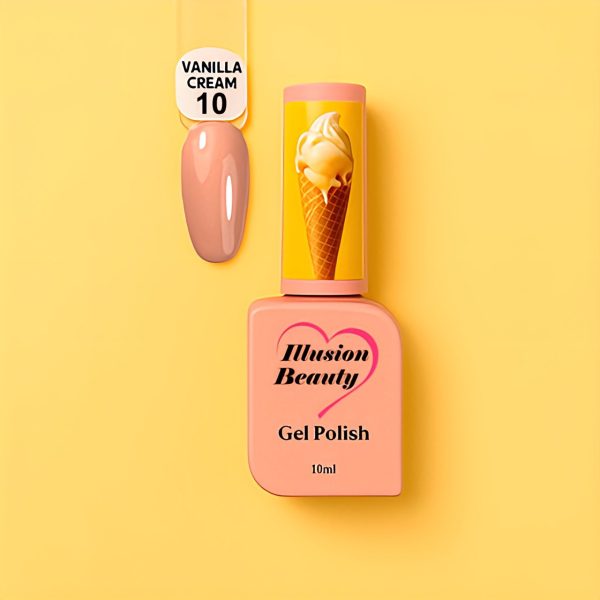 Esmalte semipermanente Vanilla Cream 10 illusion beauty - 10ml