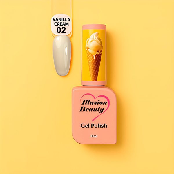 Esmalte semipermanente Vanilla Cream 02 illusion beauty - 10ml