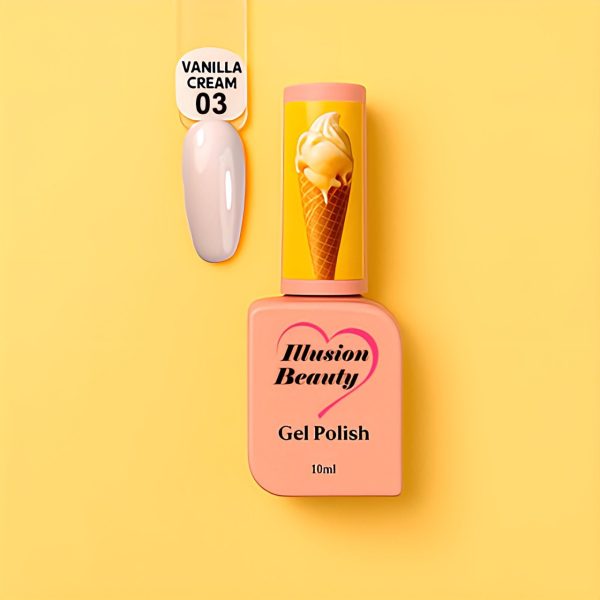 Esmalte semipermanente Vanilla Cream 03 illusion beauty - 10ml