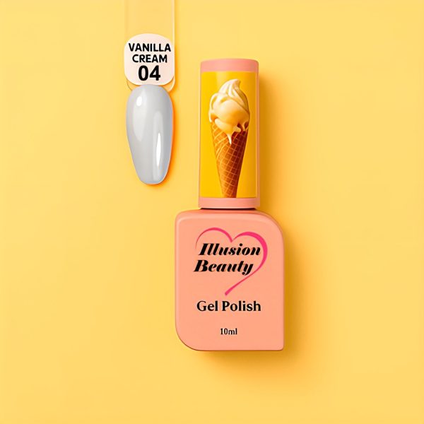 Esmalte semipermanente Vanilla Cream 04 illusion beauty - 10ml