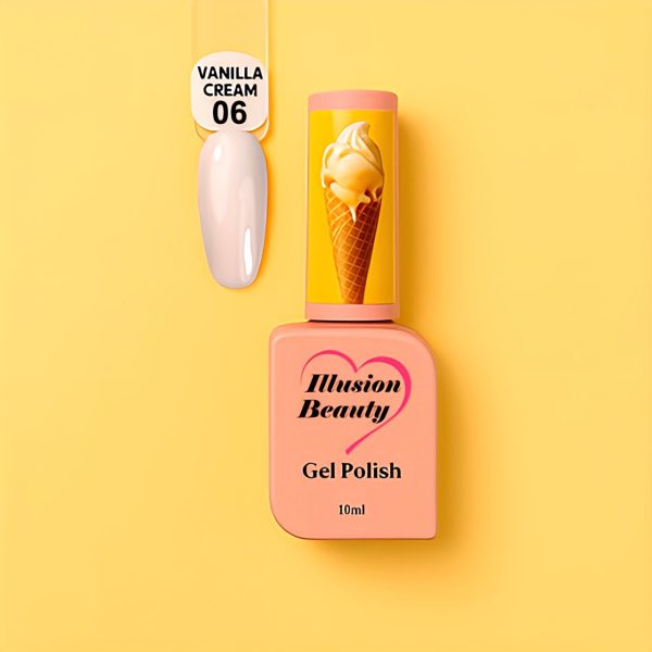 Esmalte semipermanente Vanilla Cream 06 illusion beauty - 10ml