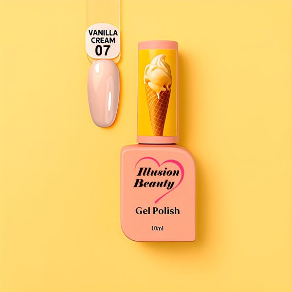 Esmalte semipermanente Vanilla Cream 07 illusion beauty - 10ml