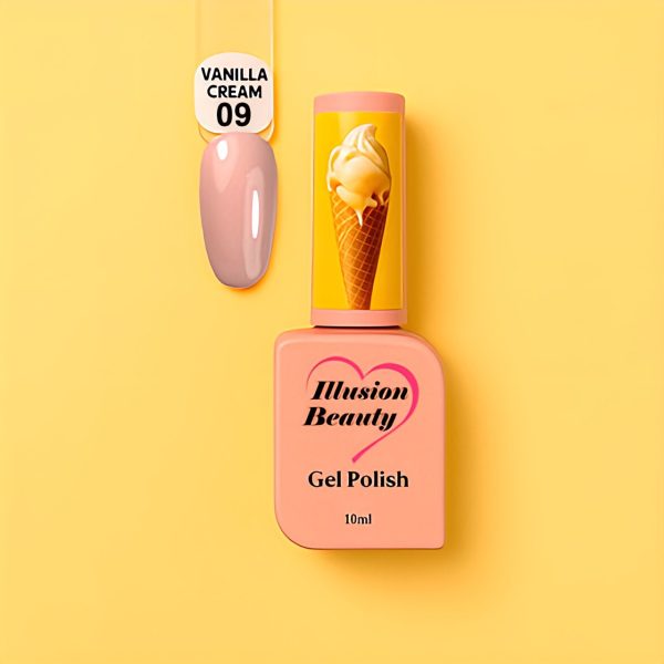 Esmalte semipermanente Vanilla Cream 09 illusion beauty - 10ml